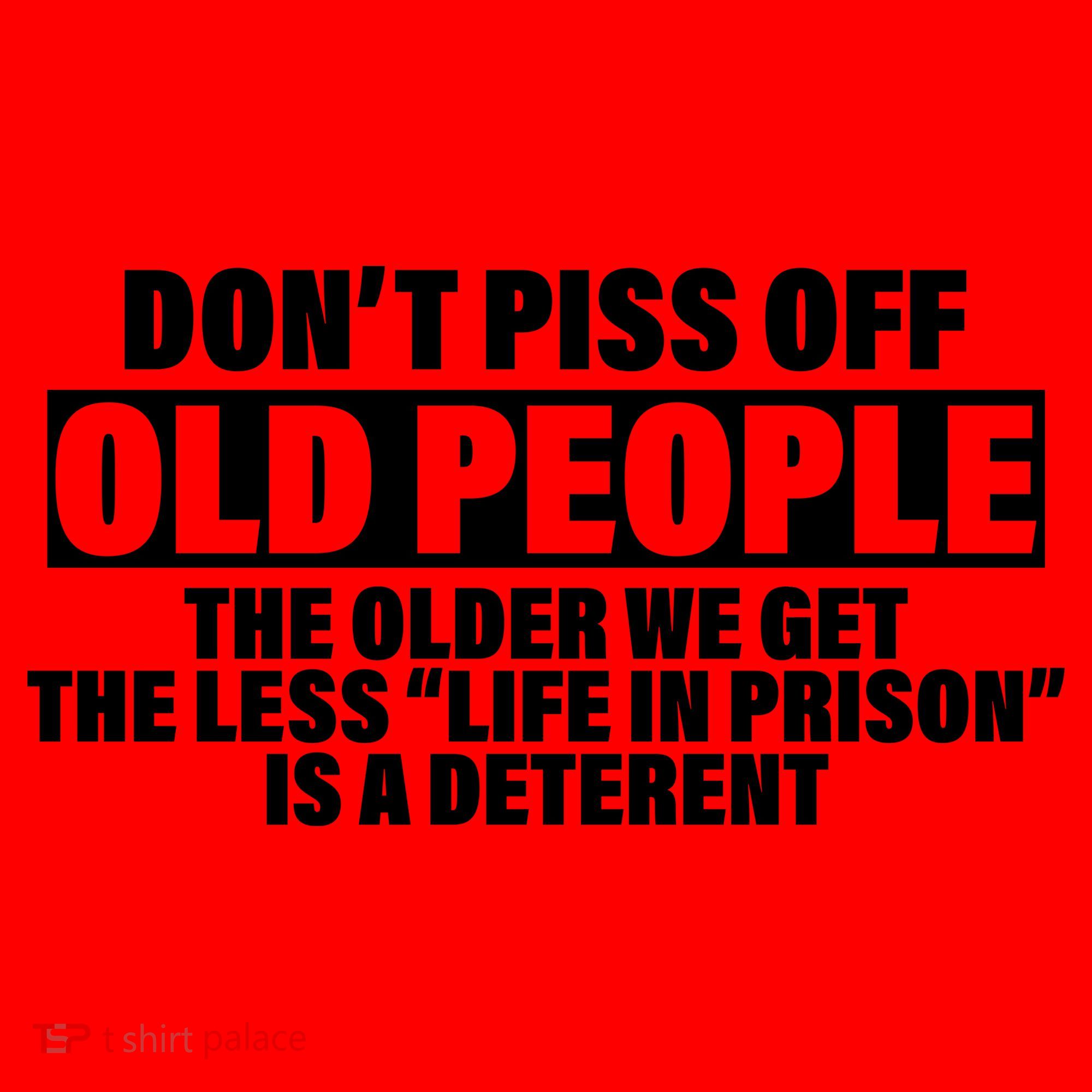 Don't Piss Off Old People Funny Santa Hat