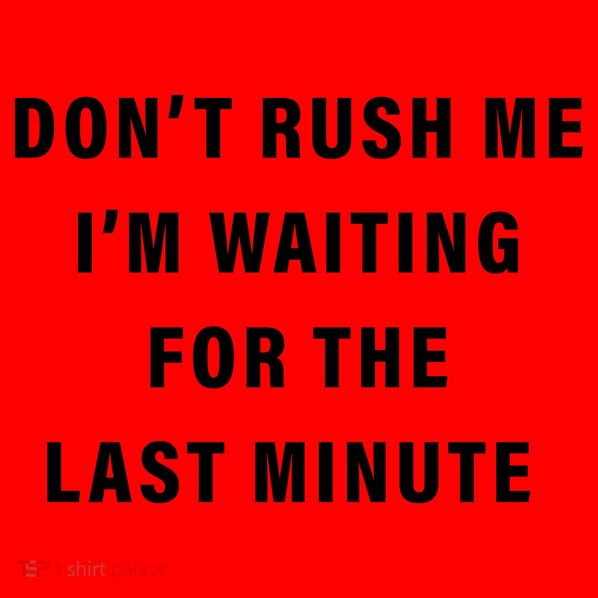 Don't Rush Me I'm Waiting For The Last Minute Santa Hat