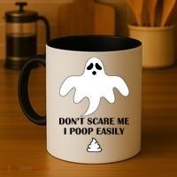 Don't Scare Me I Poop Easily Coffee Mug thumb 4