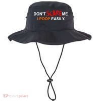 Don't Scare Me I Poop Easily Funny Bucket Hat thumb 0
