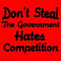 Don't Steal The Government Hates Competition Santa Hat thumb 1