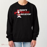 Don't Stop Believin Santa Women's Sweatshirt thumb 0