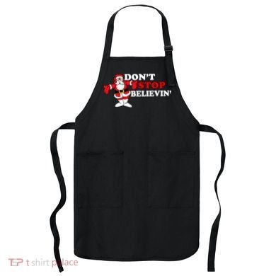 Don't Stop Believin Santa Apron