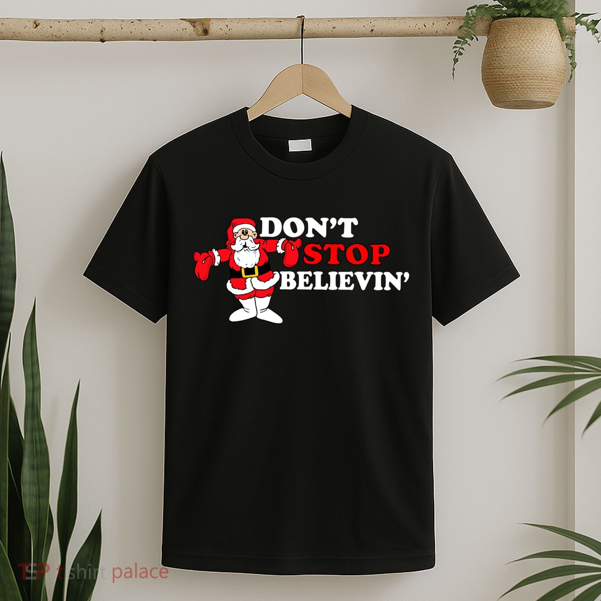 Don't Stop Believin Santa T-Shirt
