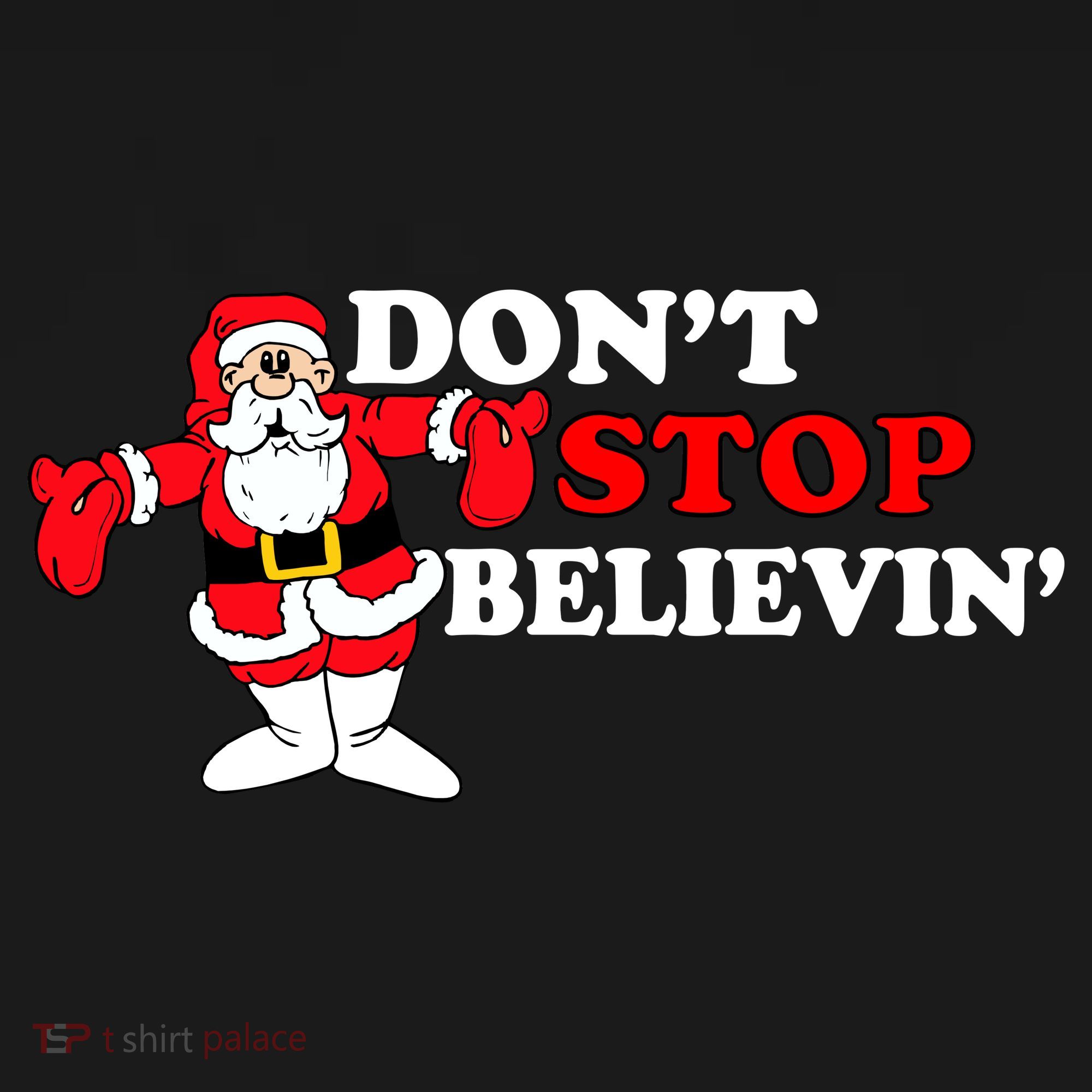 Don't Stop Believin Santa Backpack
