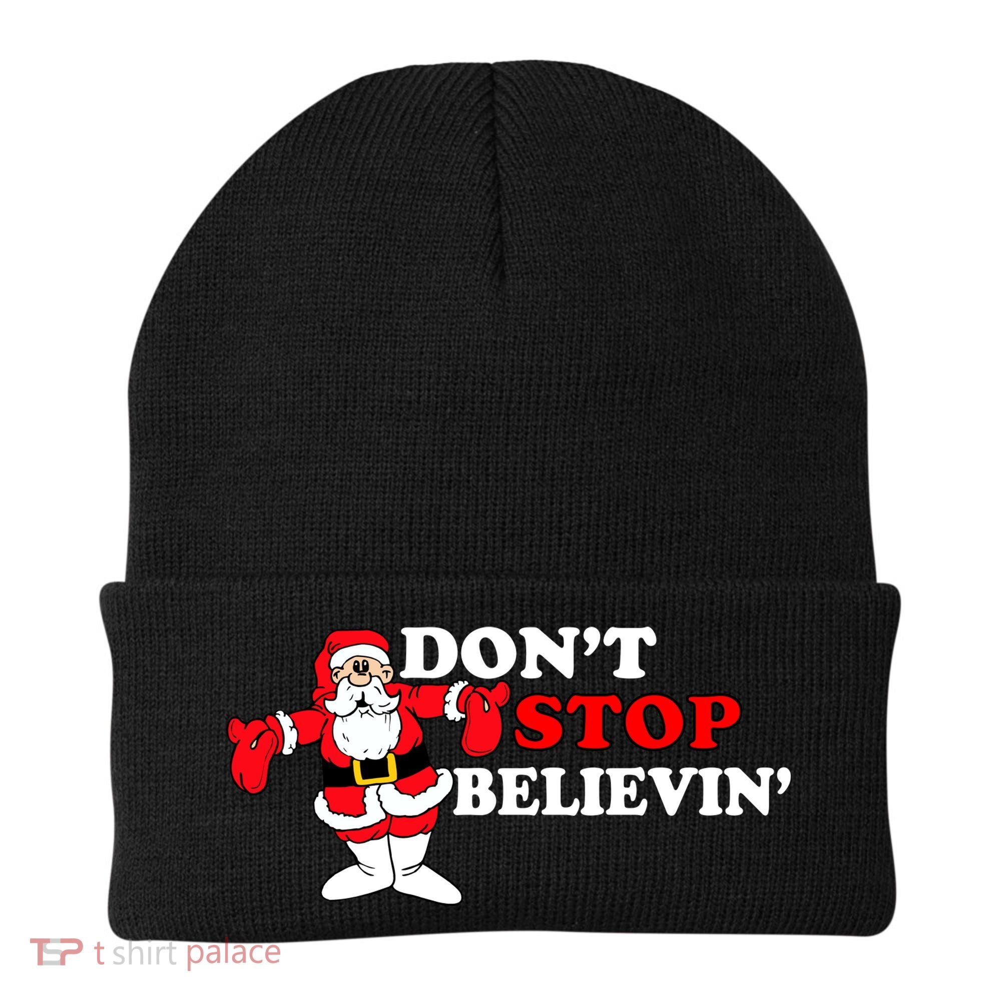 Don't Stop Believin Santa Beanie