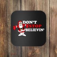 Don't Stop Believin Santa Coaster thumb 0