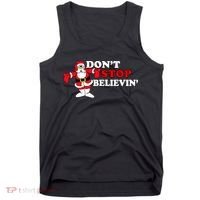 Don't Stop Believin Santa Tank Top thumb 0