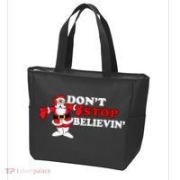 Don't Stop Believin Santa Tote Bag thumb 3