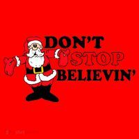 Don't Stop Believin Santa Santa Hat thumb 1