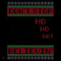 Don't Stop Believin Santa Ho Ugly Christmas Coffee Mug thumb 5