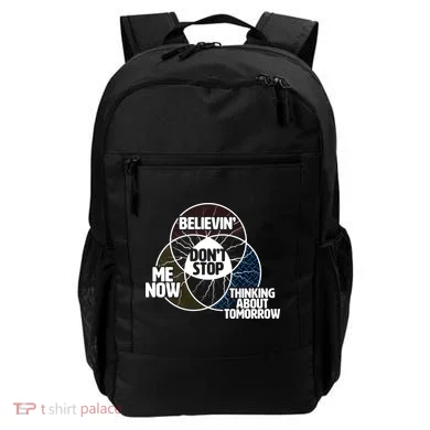 Don't Stop Believing Diagram Chart Backpack