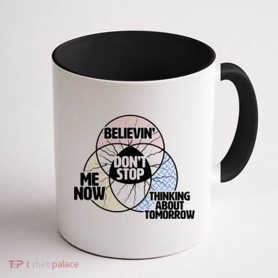 Don't Stop Believing Diagram Chart Coffee Mug back