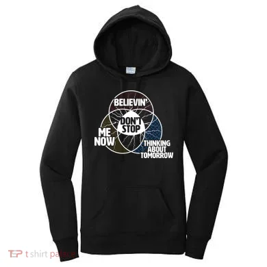 Don't Stop Believing Diagram Chart Women's Hoodie