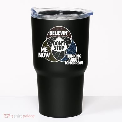 Don't Stop Believing Diagram Chart Tumbler
