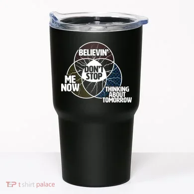 Don't Stop Believing Diagram Chart Tumbler