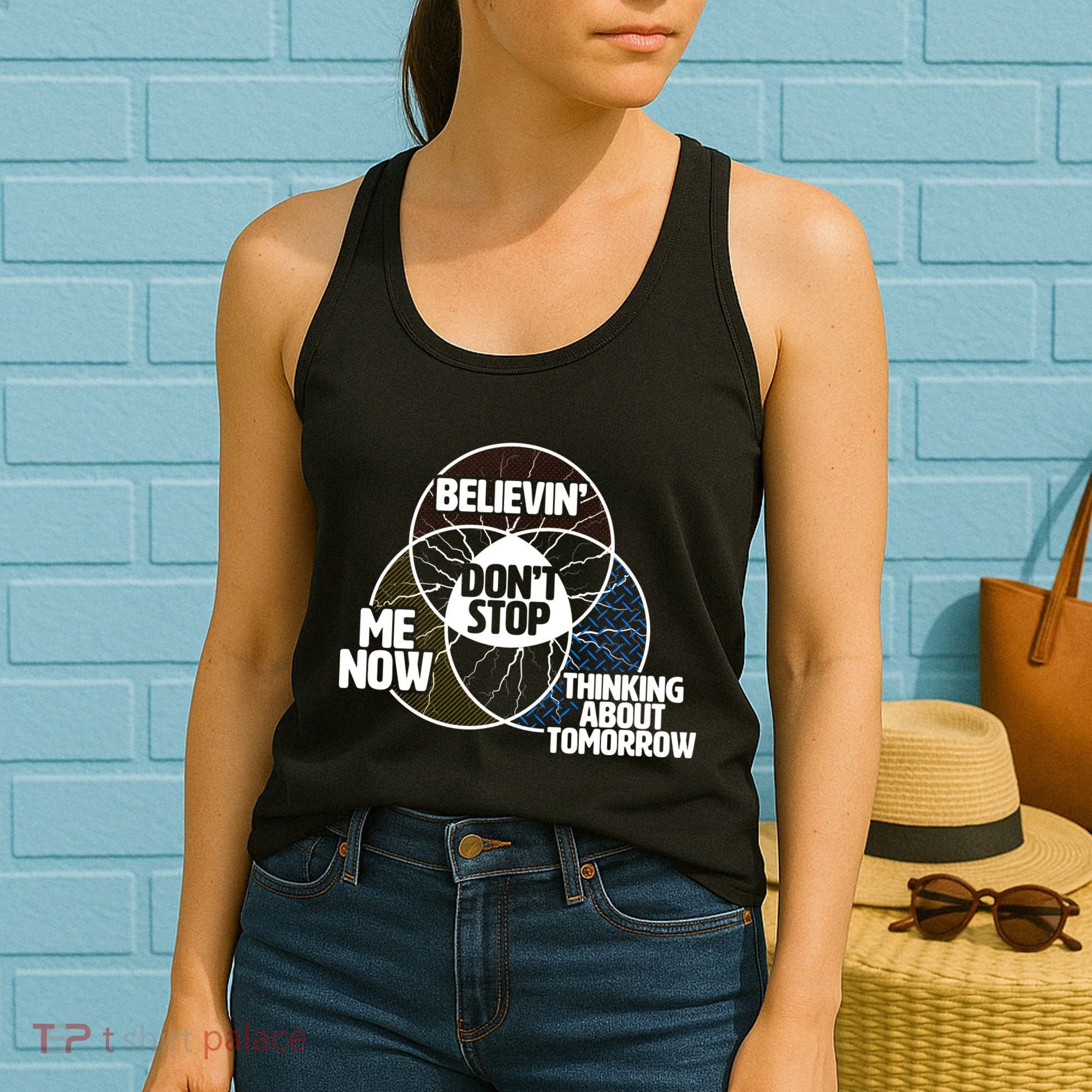 Don't Stop Believing Diagram Chart Women's Tank Top