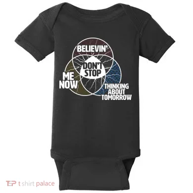 Don't Stop Believing Diagram Chart Baby Bodysuit