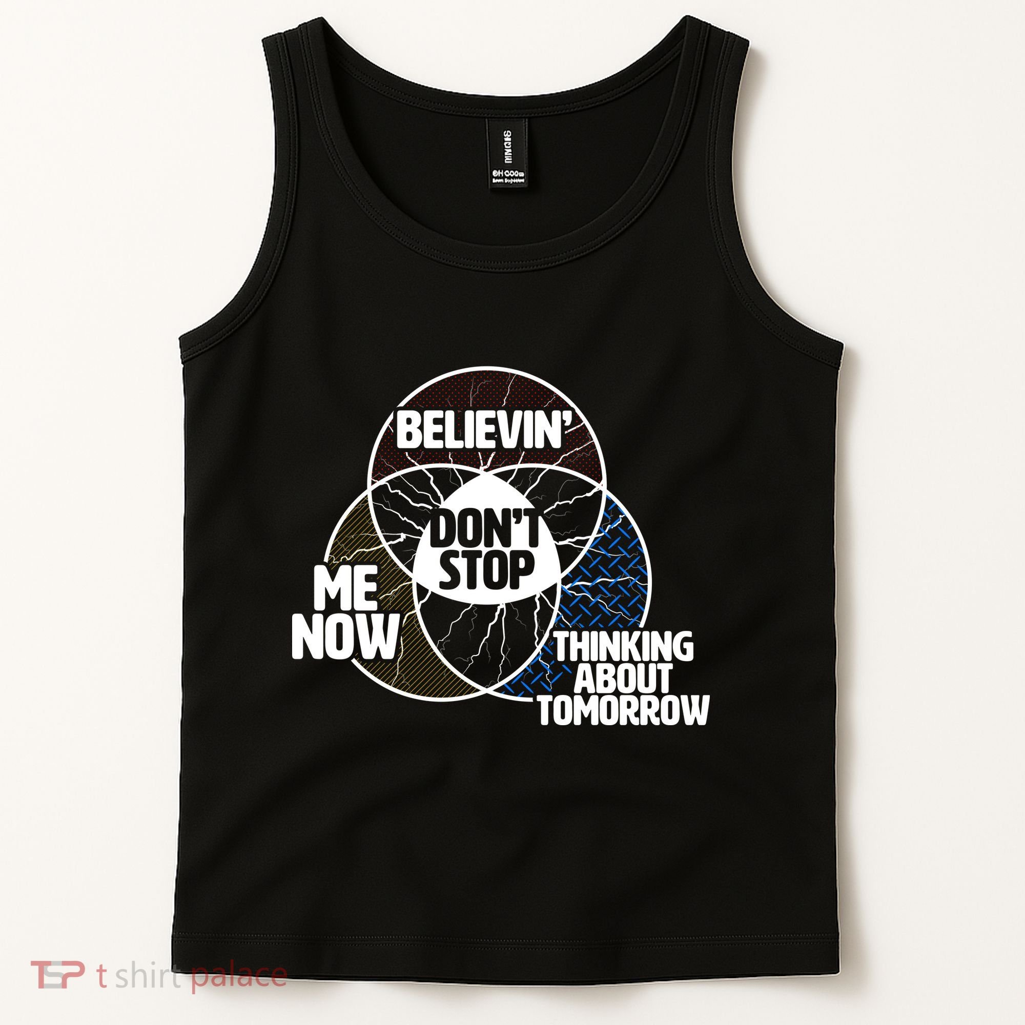Don't Stop Believing Diagram Chart Tank Top