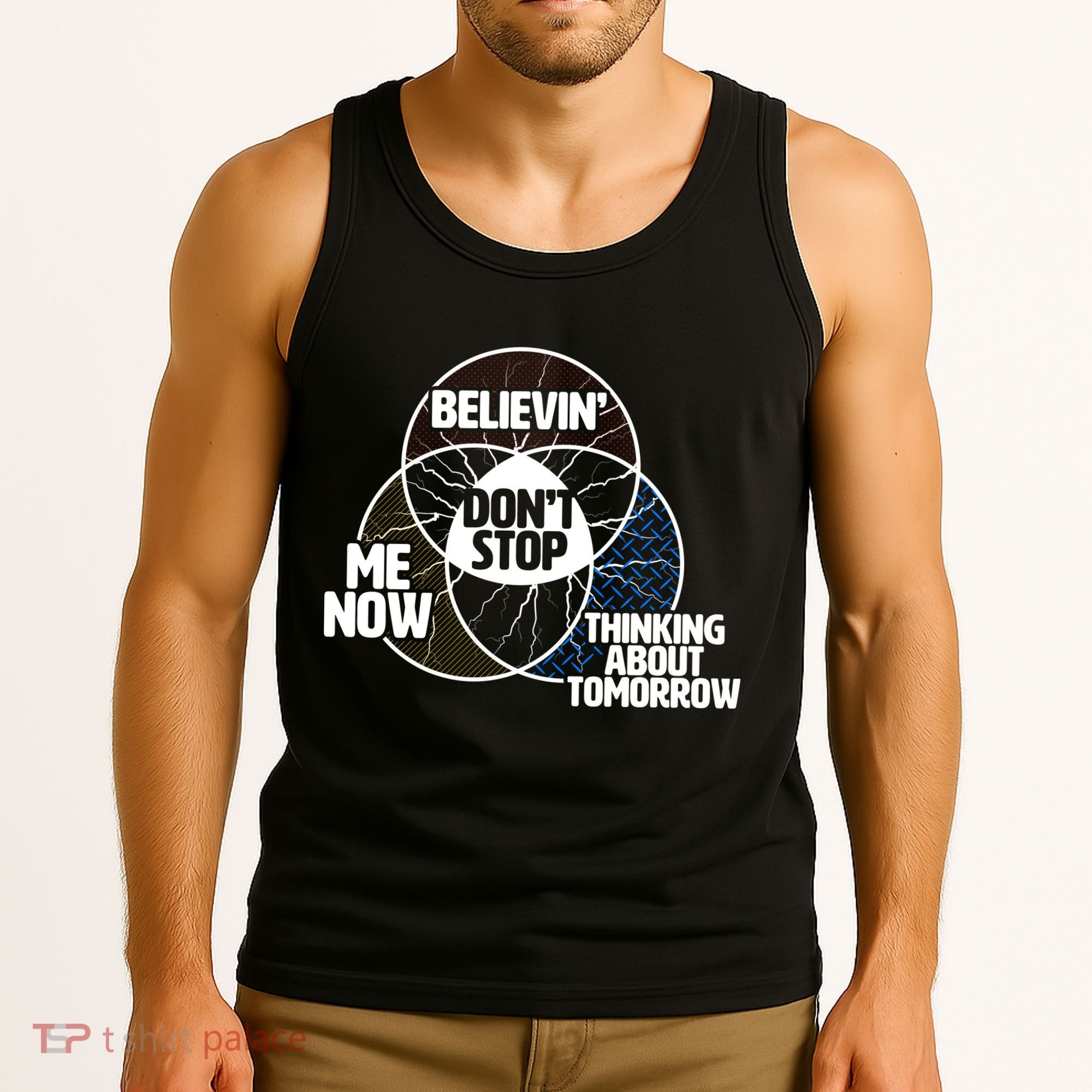 Don't Stop Believing Diagram Chart Tank Top