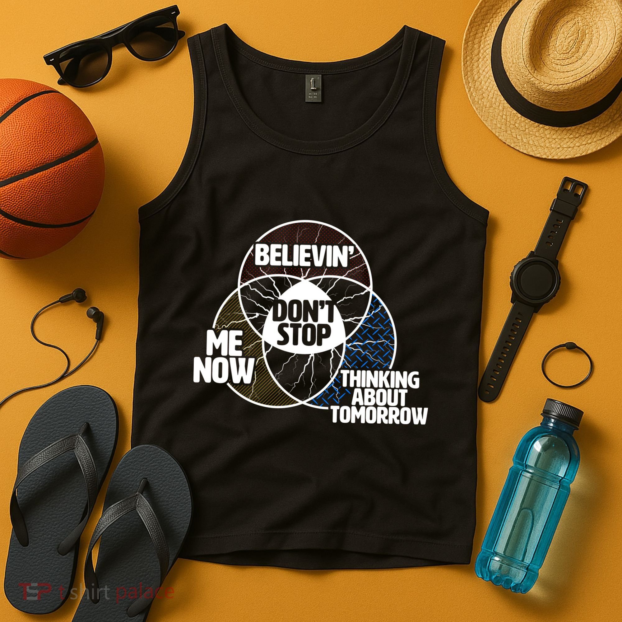 Don't Stop Believing Diagram Chart Tank Top
