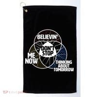 Don't Stop Believing Diagram Chart Golf Towel thumb 0