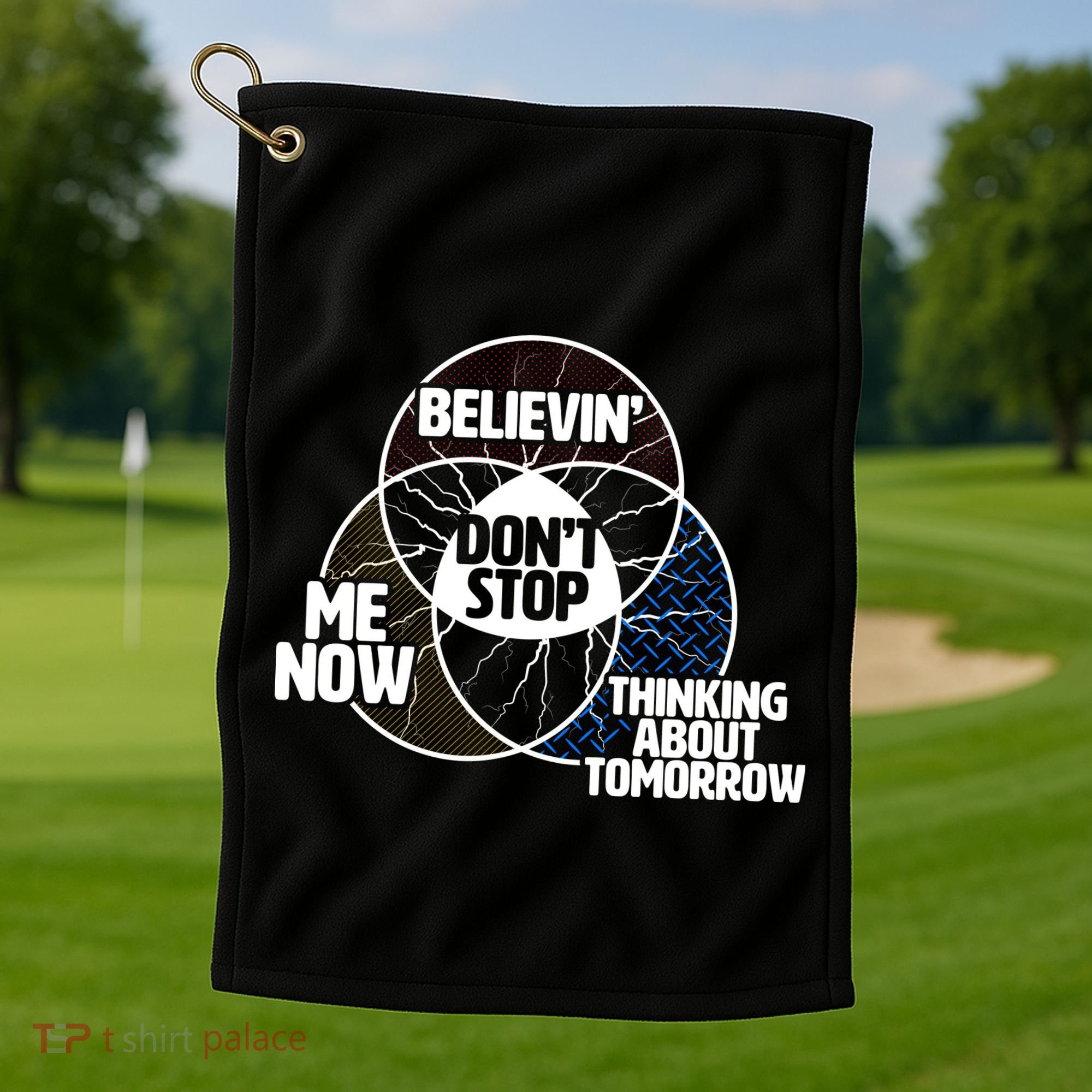 Don't Stop Believing Diagram Chart Golf Towel