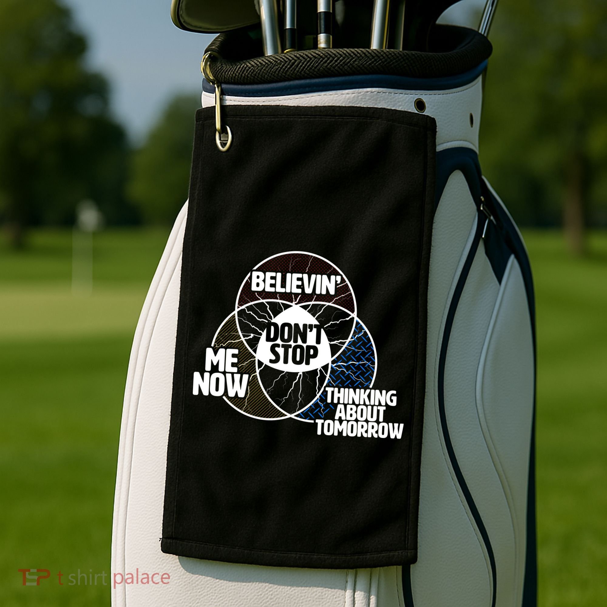 Don't Stop Believing Diagram Chart Golf Towel