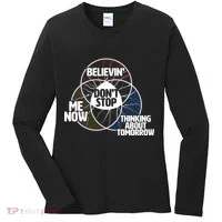 Don't Stop Believing Diagram Chart Women's Long Sleeve Shirt thumb 0