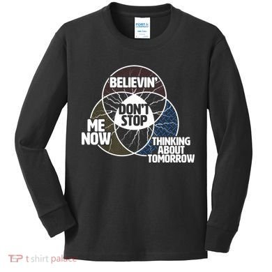 Don't Stop Believing Diagram Chart Kids Long Sleeve Shirt
