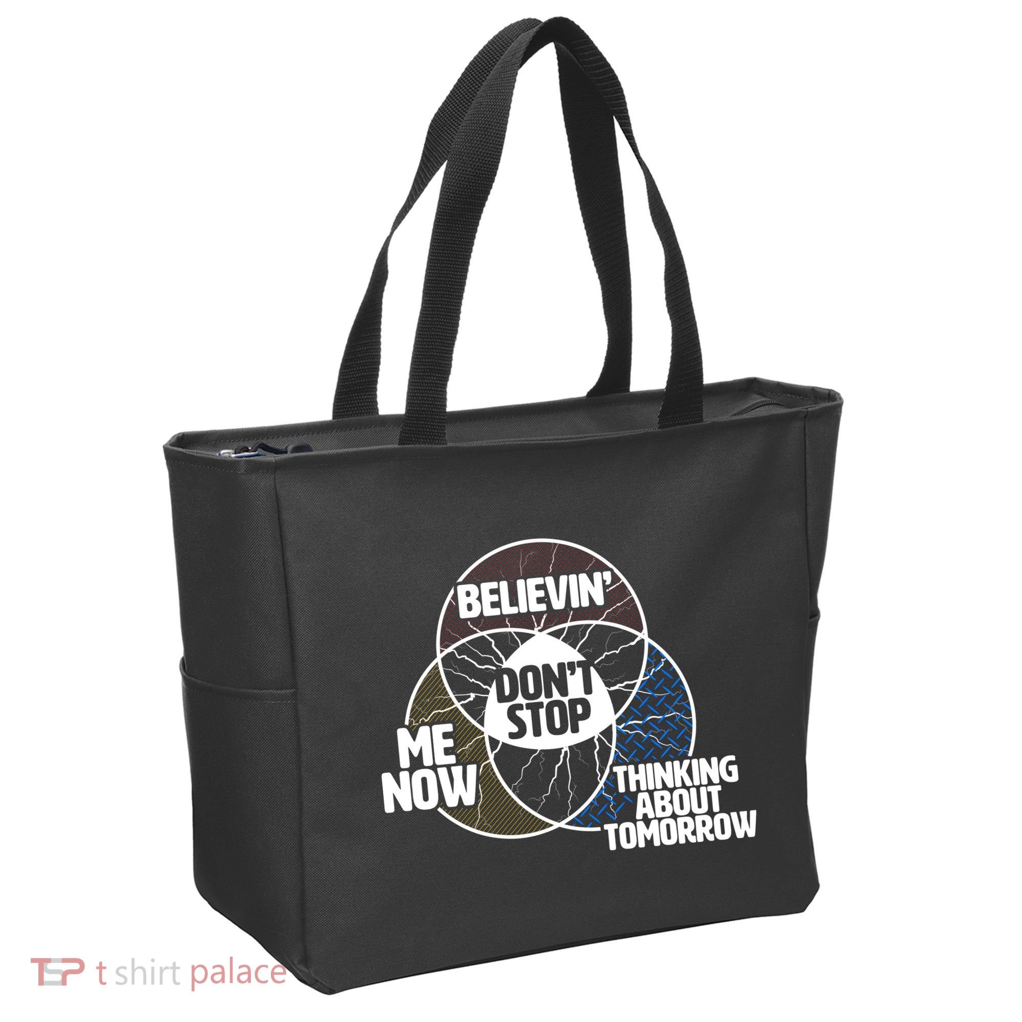 Don't Stop Believing Diagram Chart Tote Bag
