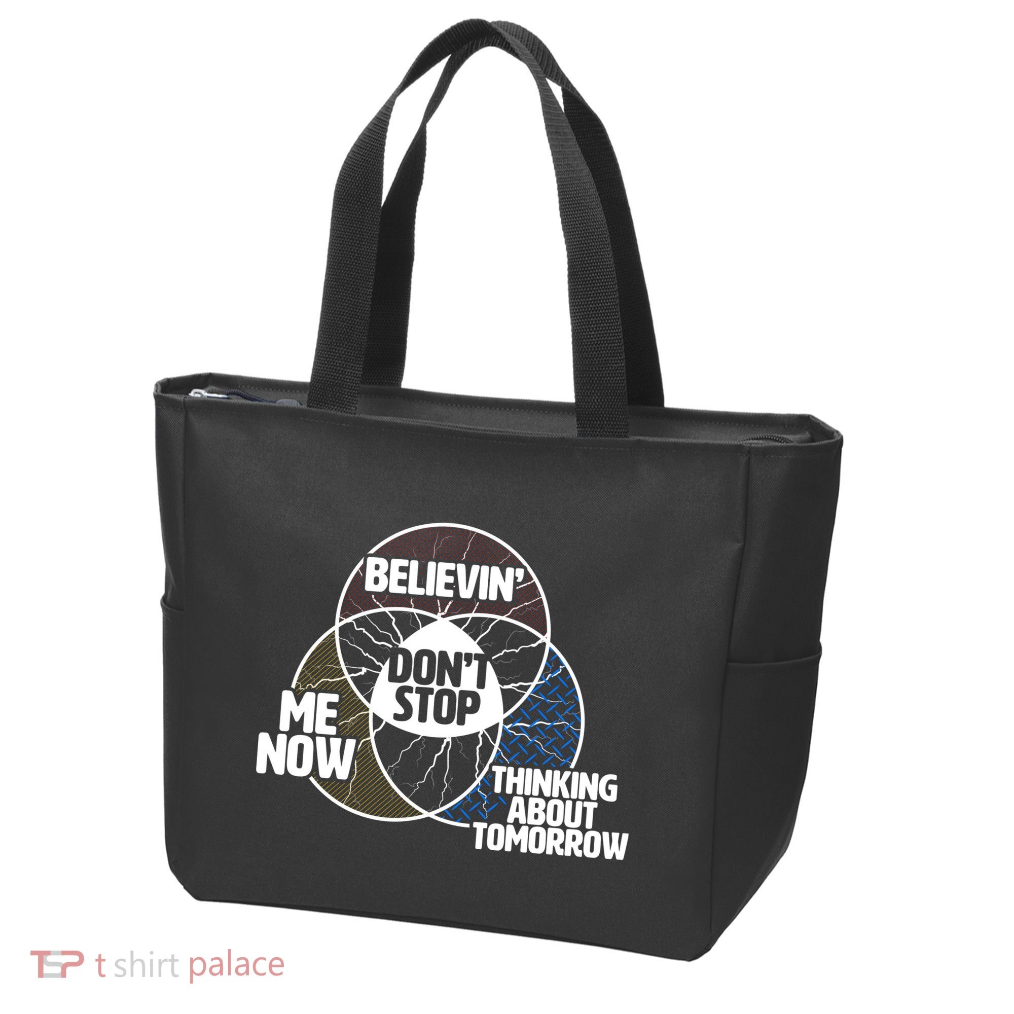 Don't Stop Believing Diagram Chart Tote Bag