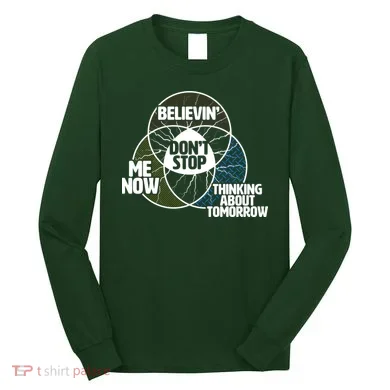 Don't Stop Believing Diagram Chart Long Sleeve Shirt