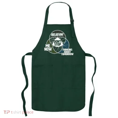 Don't Stop Believing Diagram Chart Apron