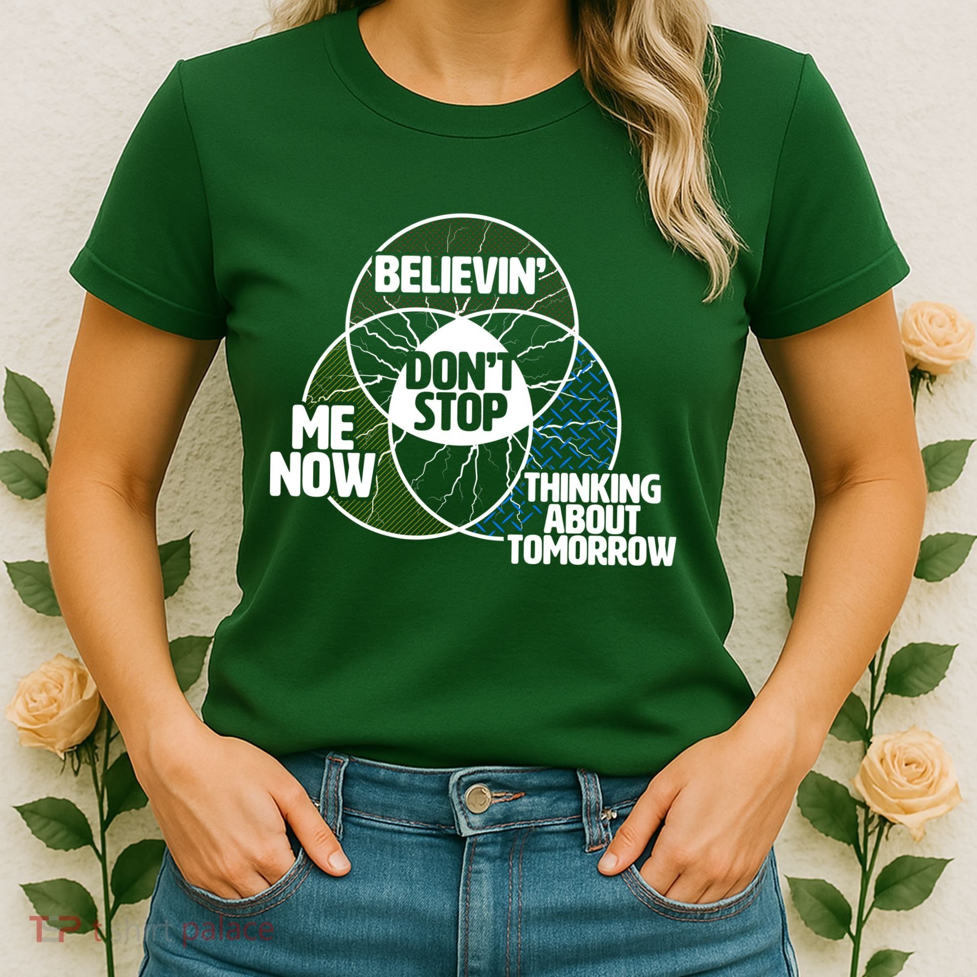 Don't Stop Believing Diagram Chart Women's T-Shirt