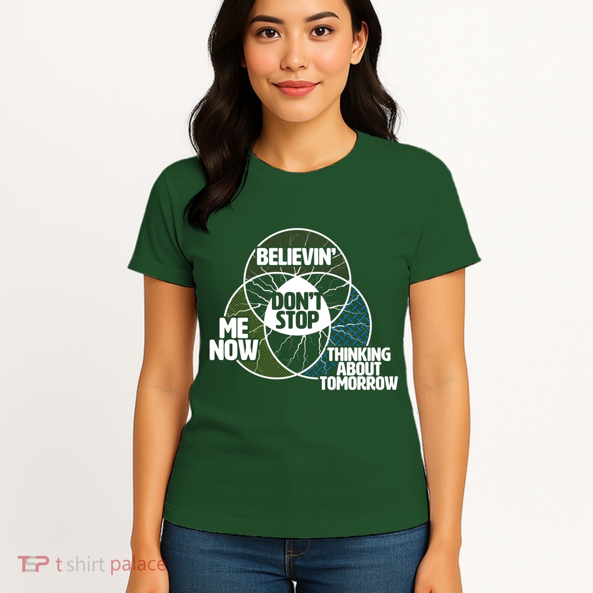 Don't Stop Believing Diagram Chart Women's T-Shirt