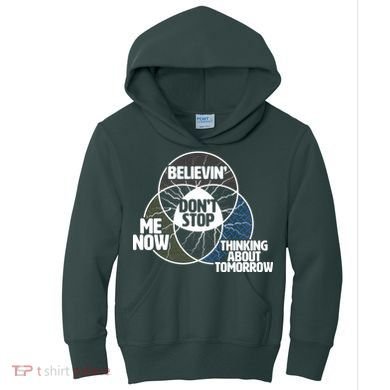 Don't Stop Believing Diagram Chart Kids Hoodie