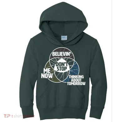 Don't Stop Believing Diagram Chart Kids Hoodie