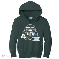 Don't Stop Believing Diagram Chart Kids Hoodie thumb 0