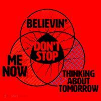 Don't Stop Believing Diagram Chart Santa Hat thumb 1