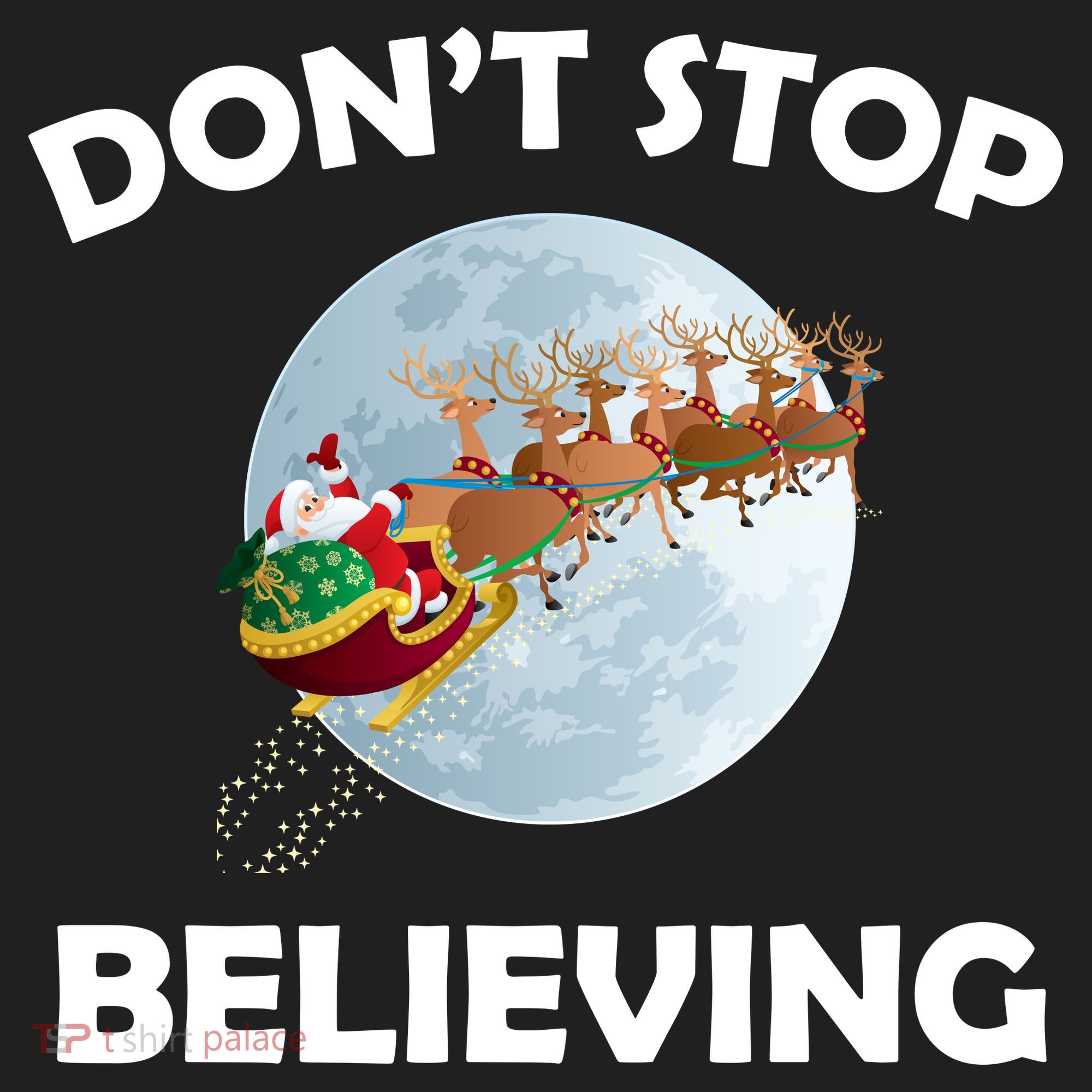 Don't Stop Believing In Santa Golf Towel