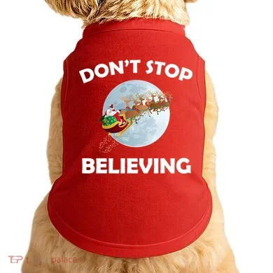 Don't Stop Believing In Santa Doggie Tank