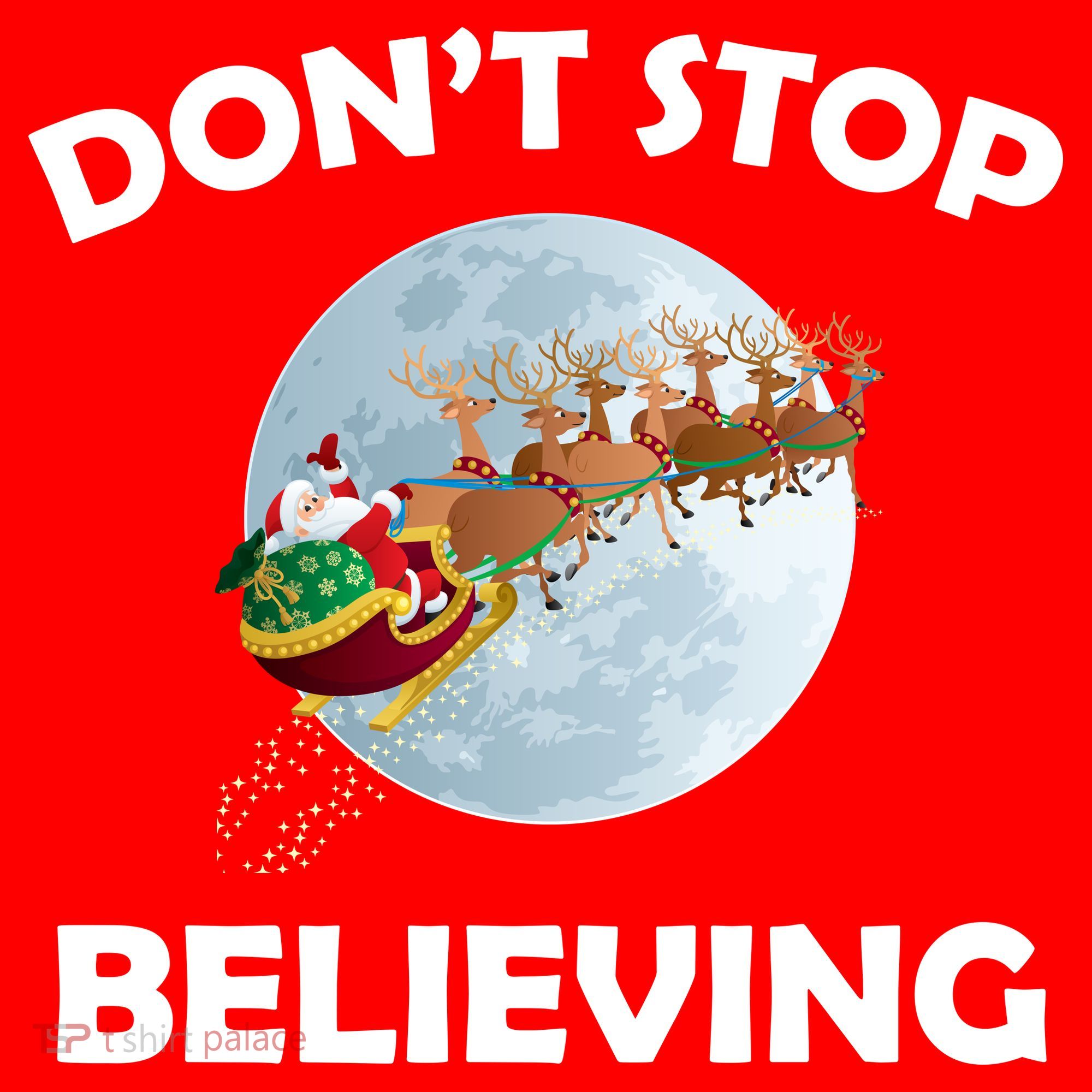 Don't Stop Believing In Santa Women's Tank Top