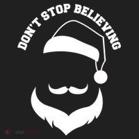 Don't Stop Believing Santa Face Women's Sweatshirt thumb 2