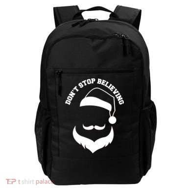 Don't Stop Believing Santa Face Backpack