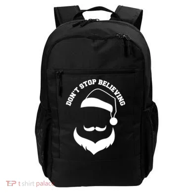 Don't Stop Believing Santa Face Backpack