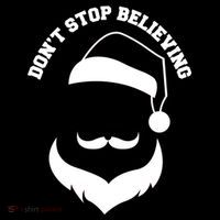 Don't Stop Believing Santa Face Women's Hoodie thumb 2