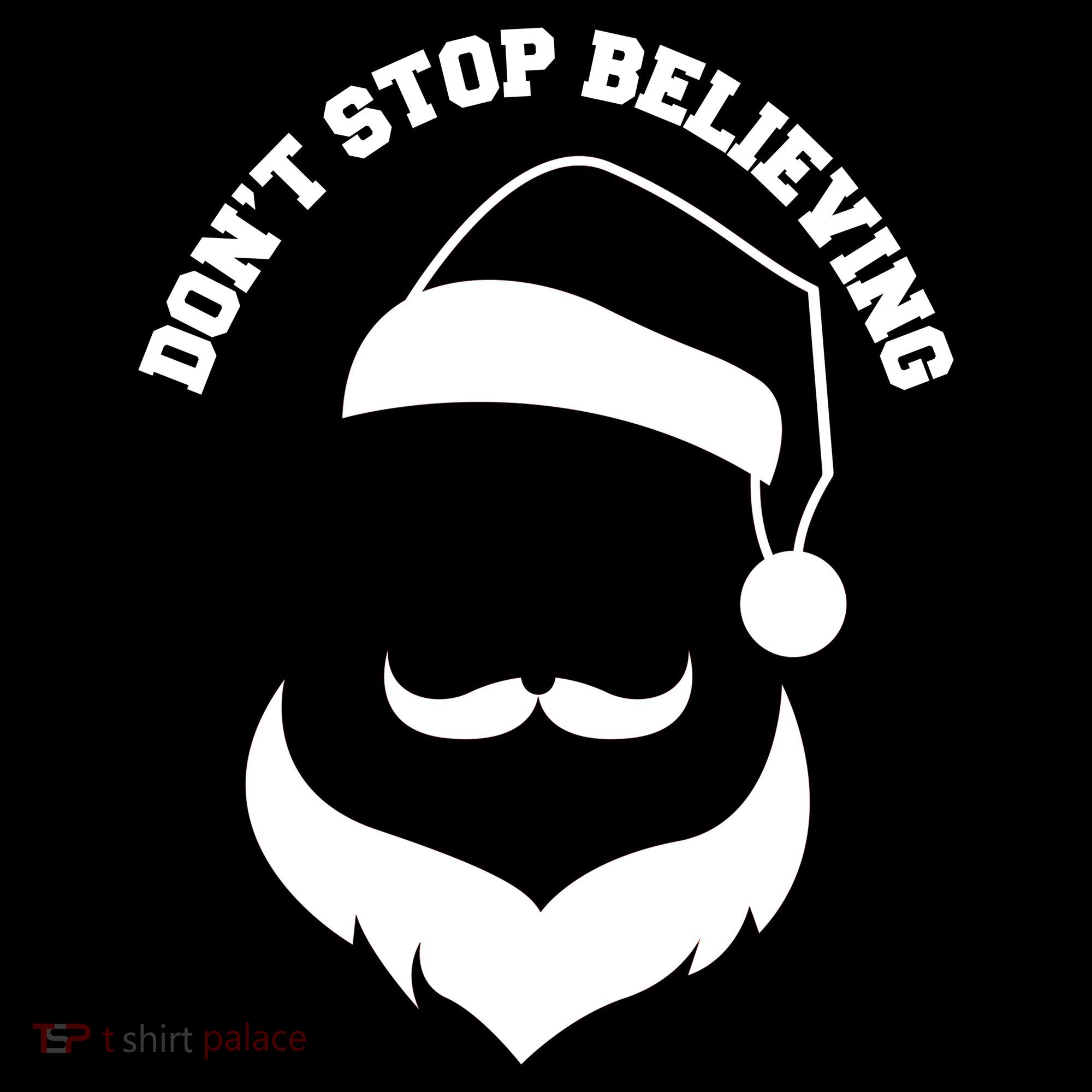 Don't Stop Believing Santa Face Women's Hoodie