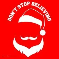 Don't Stop Believing Santa Face Mousepad thumb 1