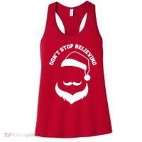 Don't Stop Believing Santa Face Women's Tank Top thumb 0